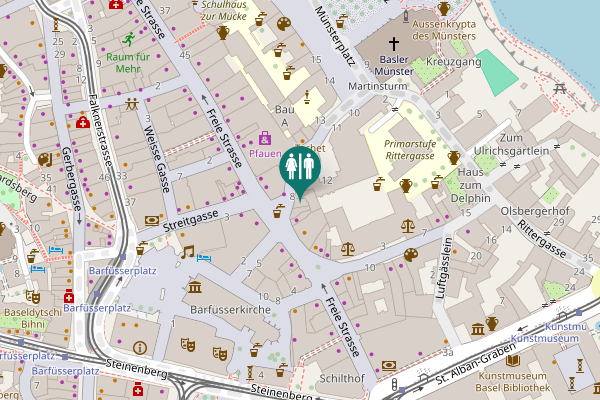 Map showing location of Münsterberg 8 Toilet