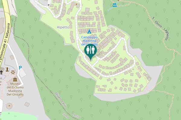 Map showing location of 5 - Onno - Laghetto Toilet