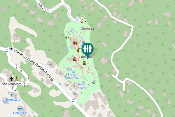Map showing location of Via Francesco Calise Operaio Foriano 51 Toilet