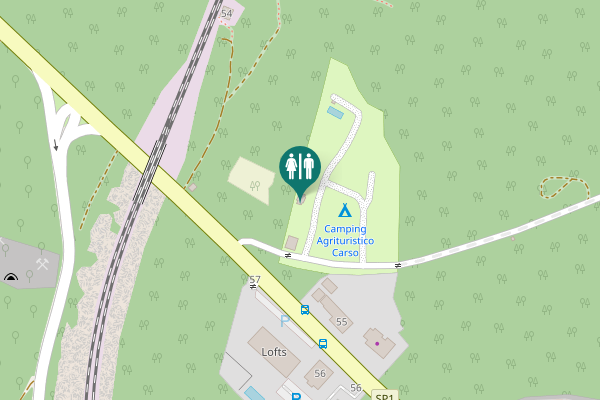 Map showing location of 55 Toilet