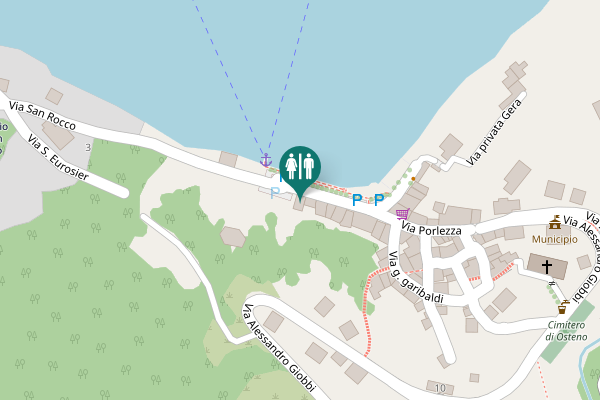 Map showing location of Bar Ristorante del Porto