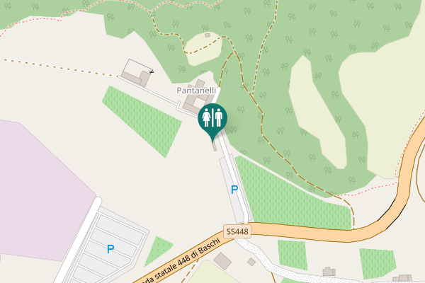 Map showing location of Baschi Toilet