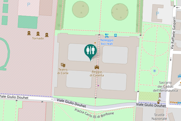 Map showing location of Piazza Carlo III di Borbone Toilet