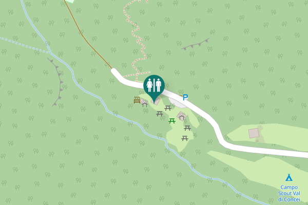 Map showing location of Lenzumo Toilet