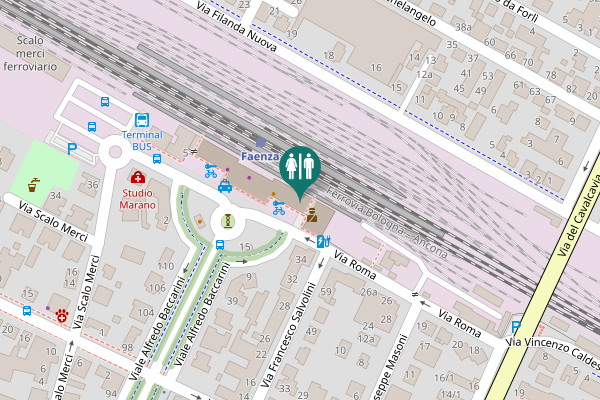 Map showing location of Piazza Cesare Battisti 1 Toilet