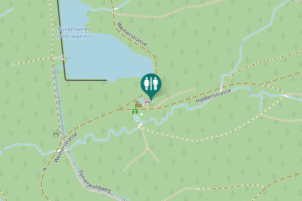 Map showing location of Haldenstrasse Toilet