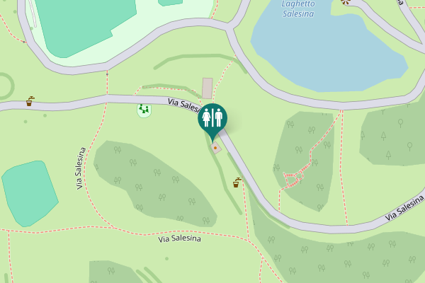 Map showing location of Via Salesina Toilet