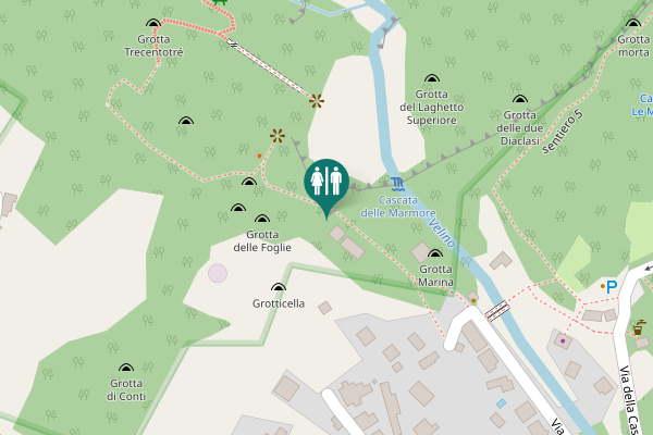 Map showing location of Lover's Tunnel Toilet