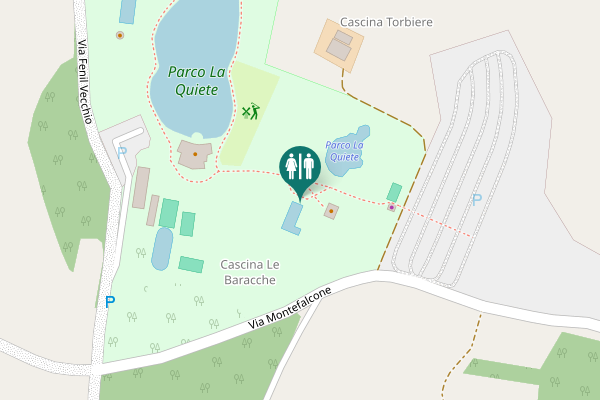 Map showing location of Via Fenil Vecchio 18 Toilet