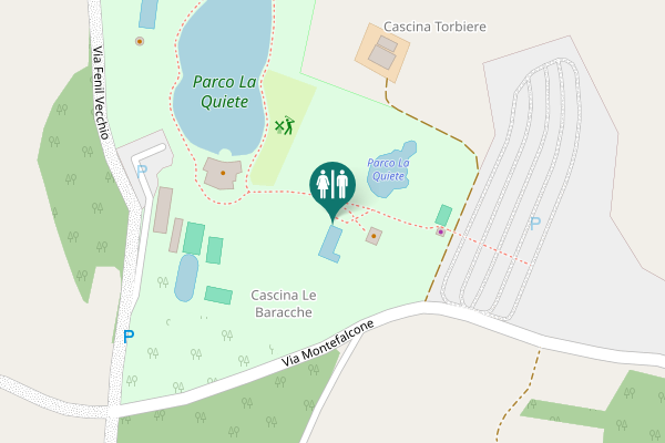 Map showing location of Via Fenil Vecchio 18 Toilet