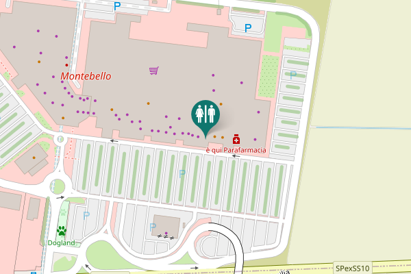 Map showing location of Via Ingegnere Adolfo Mazza 50 Toilet