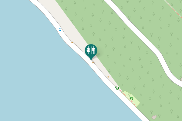 Map showing location of Bagni pubblici