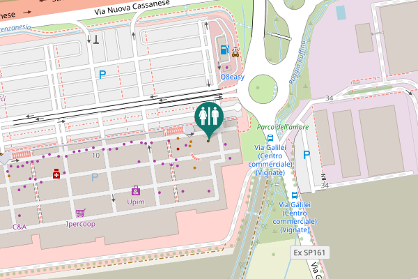 Map showing location of Via Nuova Cassanese 10 Toilet