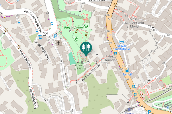 Map showing location of Via Cupa Vecchia 8 Toilet