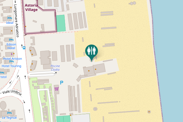 Map showing location of Lungomare Adriatico 41 a Toilet
