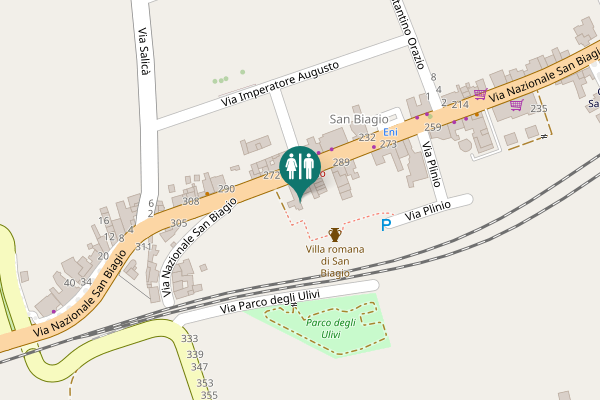 Map showing location of Via Nazionale San Biagio 303 Toilet