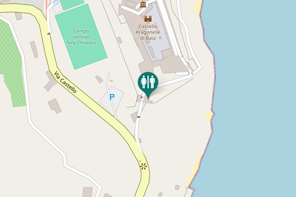 Map showing location of Bacoli Toilet