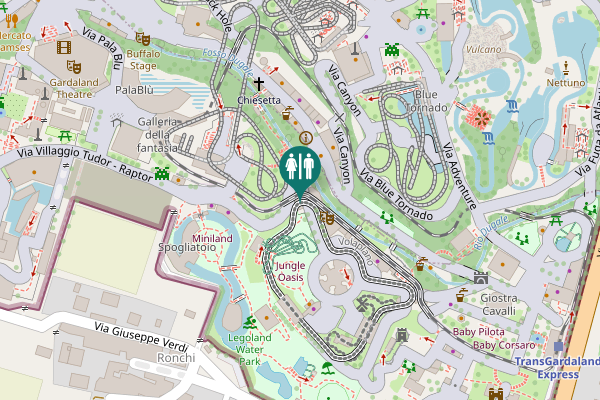 Map showing location of Via Derna 4 Toilet