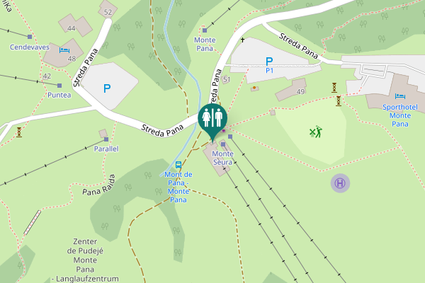 Map showing location of Pana street 57 Toilet