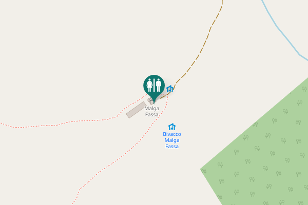 Map showing location of Via Delle Malghe [3] Toilet