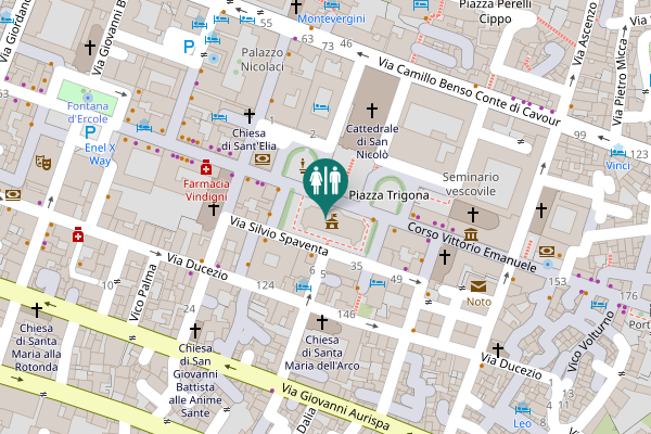 Map showing location of Corso Vittorio Emanuele 139 Toilet