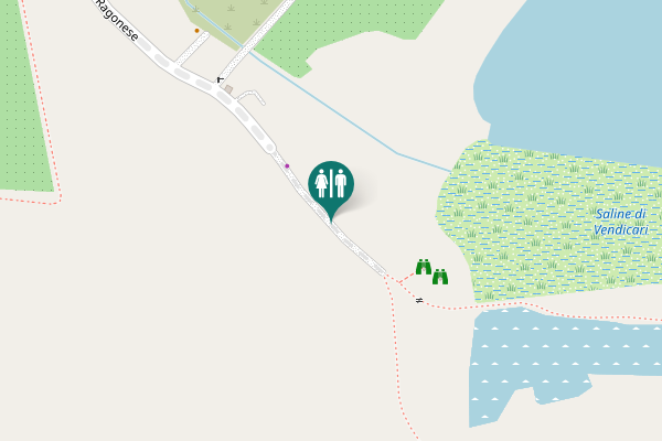 Map showing location of Via Bruno Ragonese Toilet