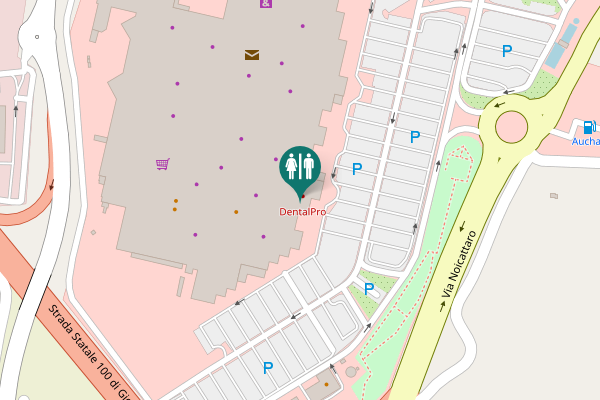 Map showing location of Via Noicattaro 2 Toilet