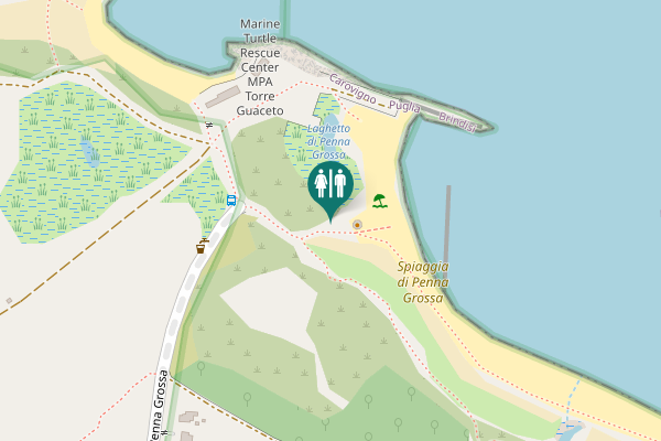 Map showing location of Strada demaniale Penna Grossa Toilet