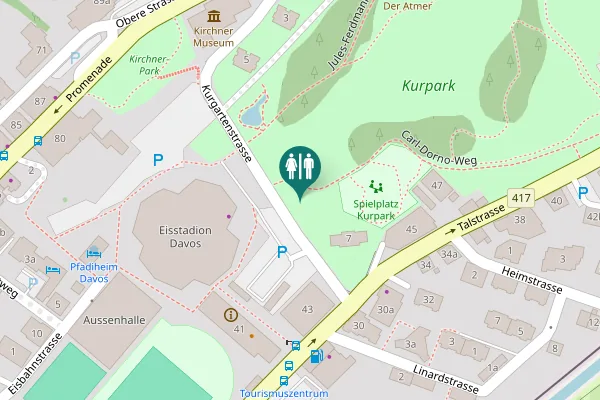 Map showing location of Carl-Dorno-Weg Toilet