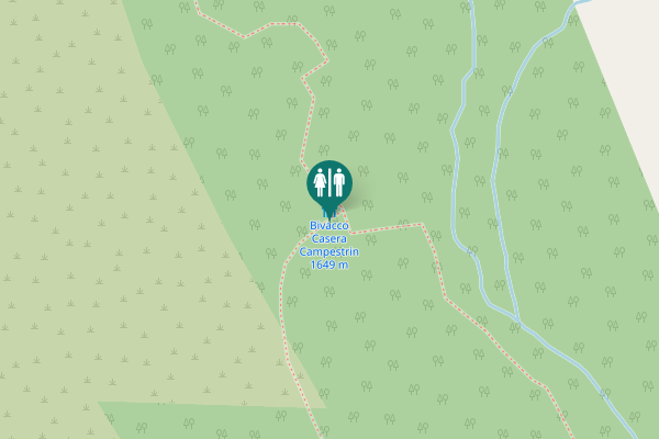 Map showing location of Ospitale di Cadore Toilet