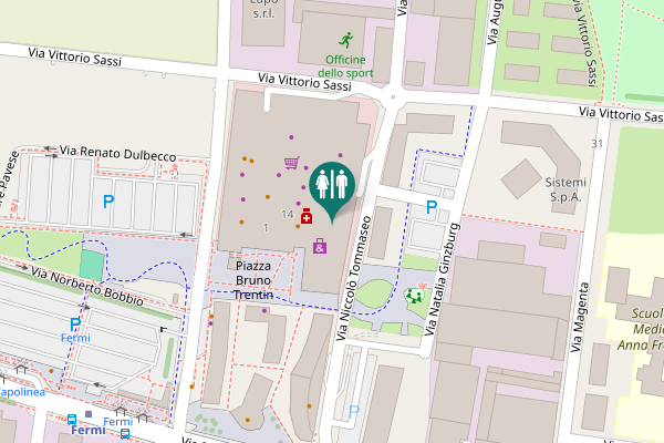 Map showing location of 1 Toilet