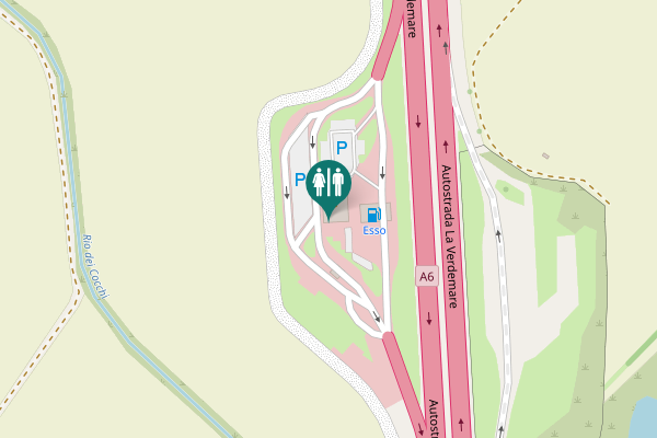 Map showing location of Carmagnola Toilet