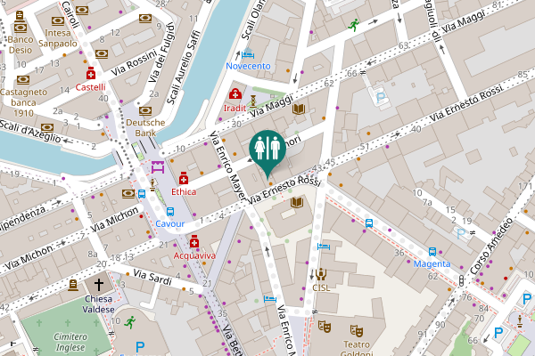 Map showing location of Via Ernesto Rossi 19 Toilet