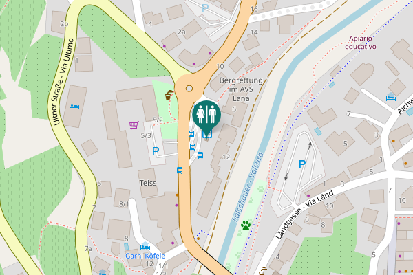 Map showing location of Meraner Straße - Via Merano 5/2 Toilet