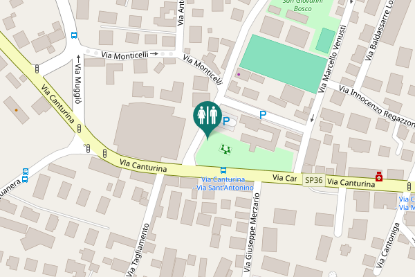 Map showing location of Via Sant'Antonino 8 Toilet