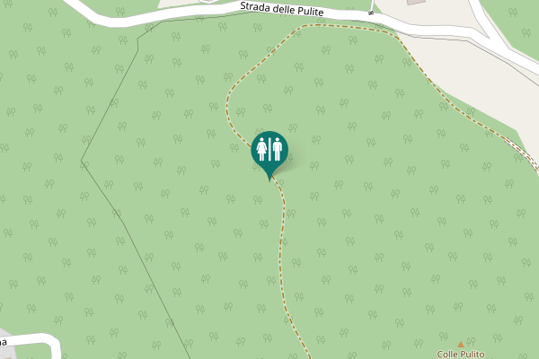 Map showing location of Strada delle Pulite Toilet