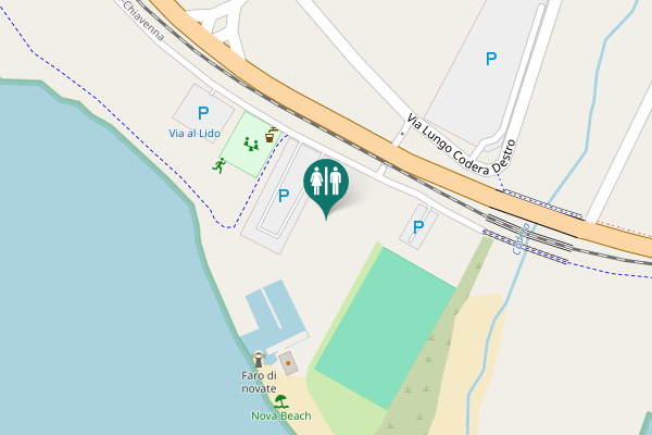Map showing location of SS36 Toilet