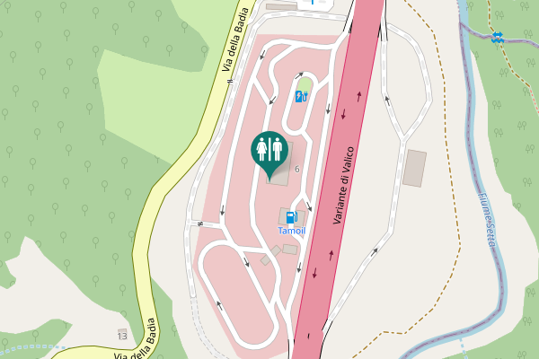 Map showing location of Via della Badia 4 Toilet