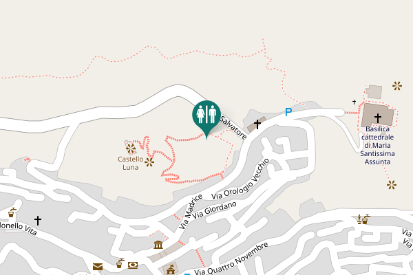 Map showing location of Via Salvatore Toilet