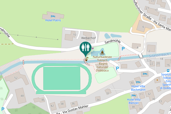 Map showing location of Sandmühle 8 Toilet