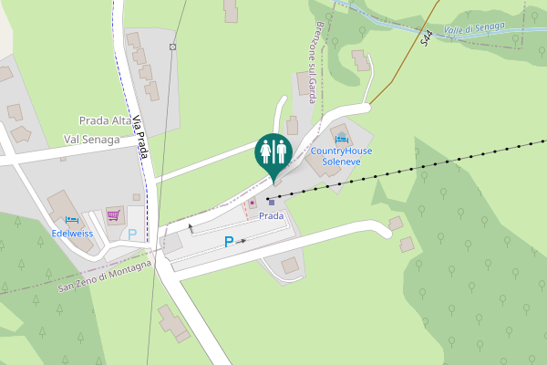 Map showing location of San Zeno di Montagna Toilet