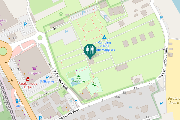 Map showing location of Via Leonardo da Vinci 7 Toilet