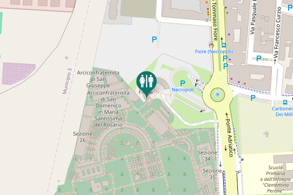 Map showing location of Bari Toilet