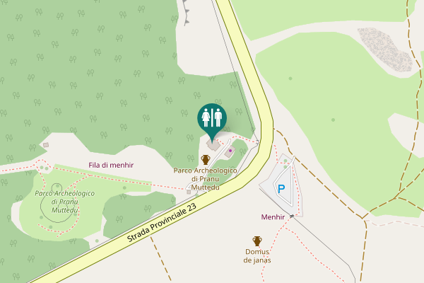 Map showing location of Strada Provinciale 23 Toilet