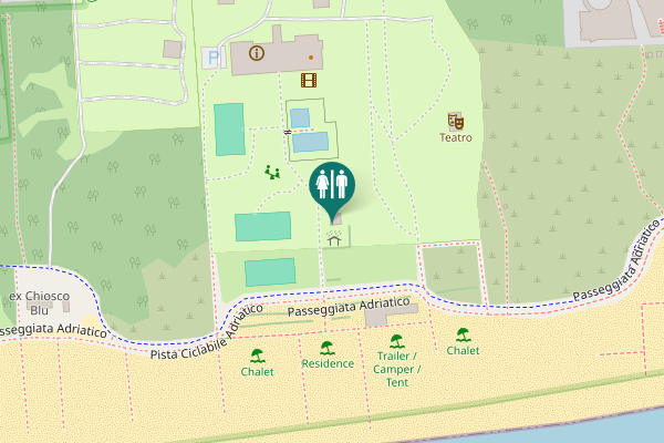 Map showing location of Via Baseleghe 12 Toilet