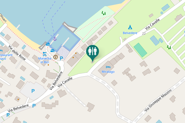 Map showing location of Via Cavalle 5 Toilet