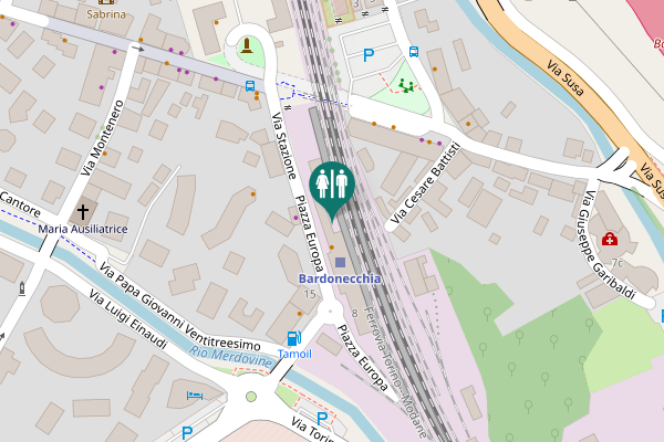 Map showing location of Piazza Europa 19 Toilet