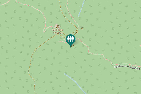 Map showing location of Sentiero eco-didattico Toilet