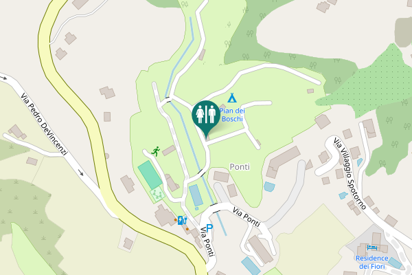 Map showing location of Via Ponti 1 Toilet