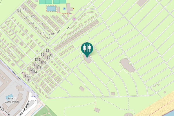 Map showing location of Viale Altanea 201 Toilet